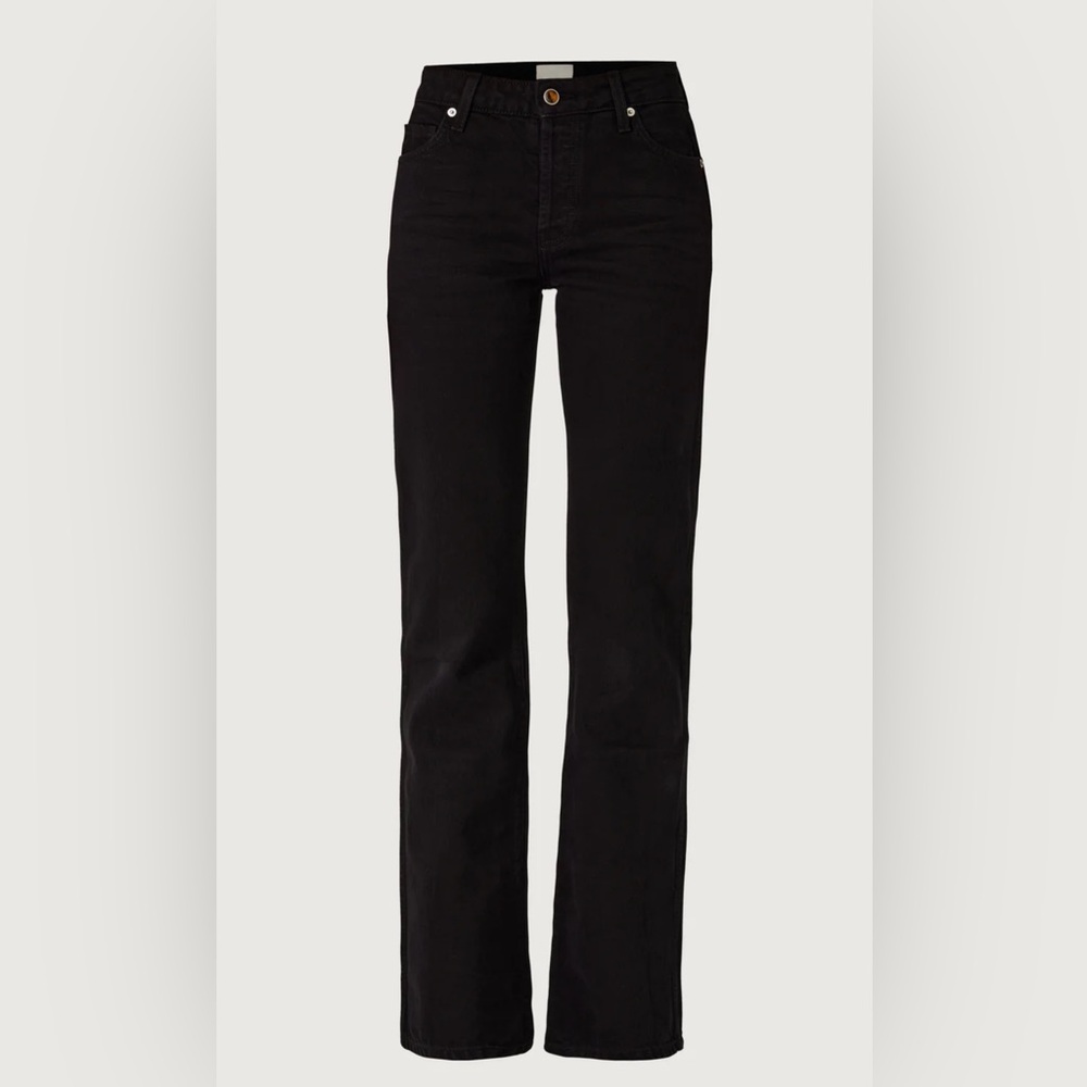 Women's Black Straight Leg Jeans